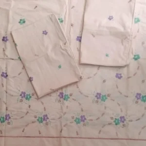 Nazuk Border Double Bed Sheet