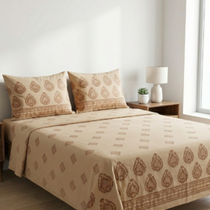 Surahi Border Double BedSheet