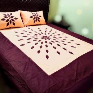 Aplic Work Cotton Bedsheet