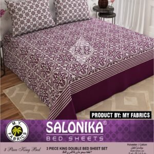 Salonika 3 Piece King Size Double Bed Sheet