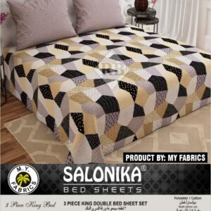 Salonika 3 Piece King Size Double Bed Sheet
